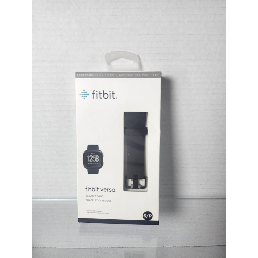 Fitbit Versa Classic Band Black Small S/P – Original Replacement Wristband